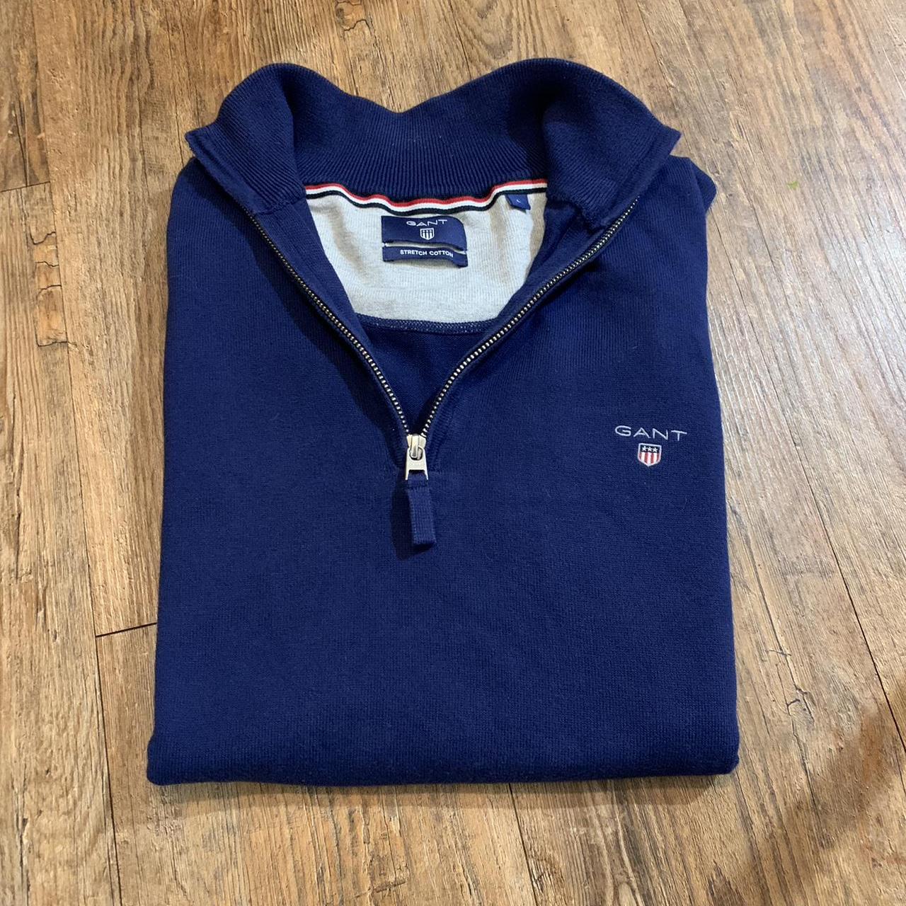 Gant Quarter Zip Blue Large Excellent condition Depop