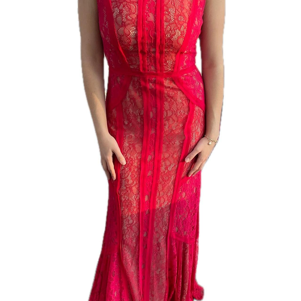 💋GLAMOROUS RED BCBG MAXI DRESS💋 Captivate any Depop