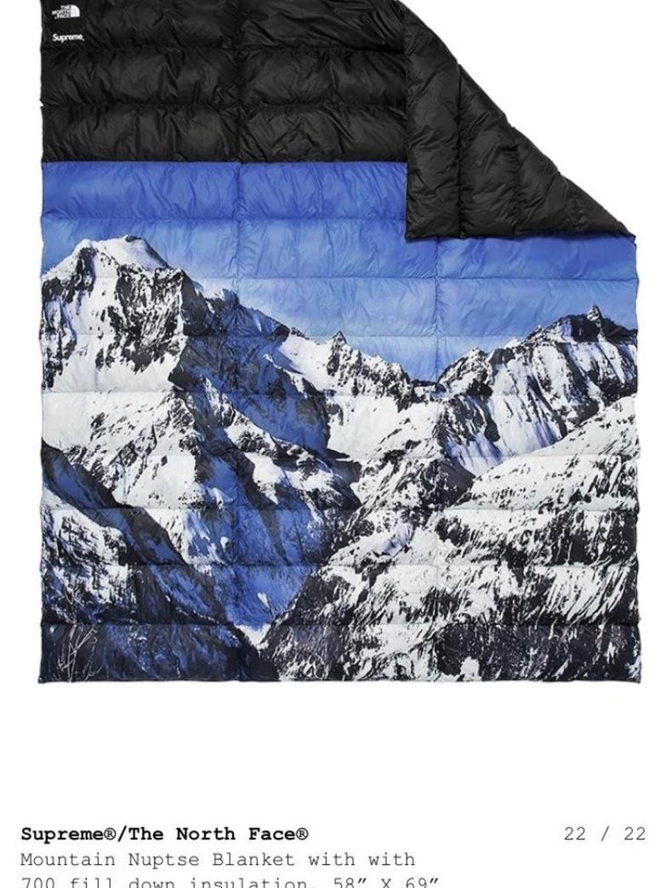 Supreme x The North Face Studded Nuptse Blanket... - Depop