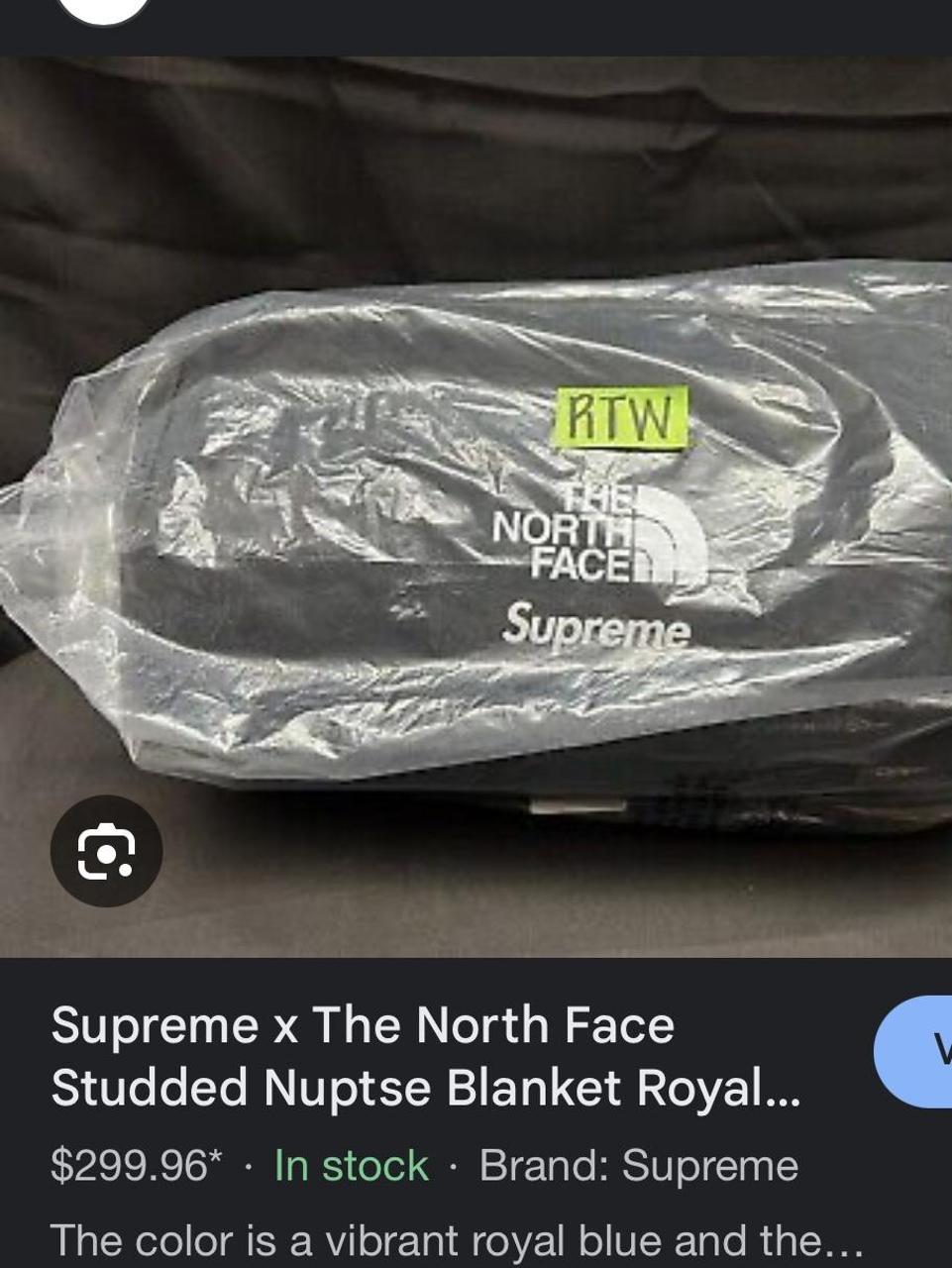 Supreme x The North Face Studded Nuptse Blanket... - Depop