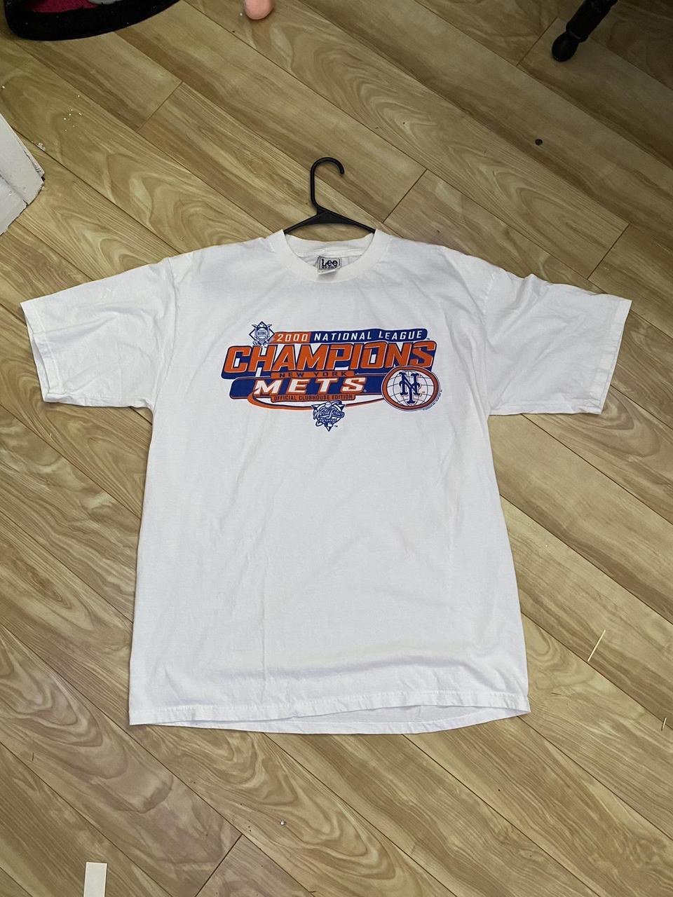 2000s MLB National League Champs NY Mets T store Shirt