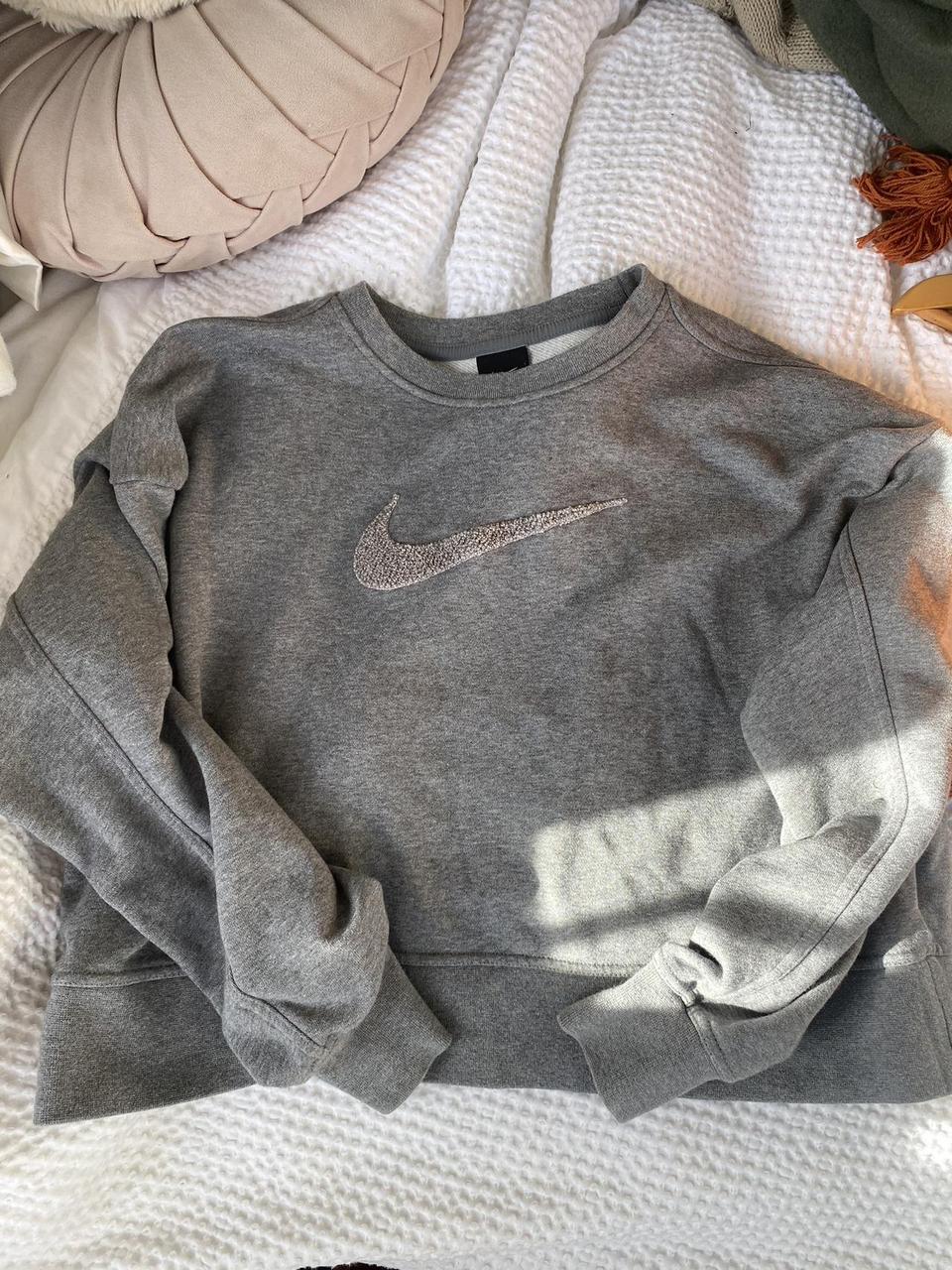 mens nike jumper grey