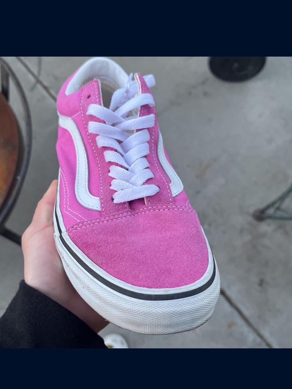 Pink vans size 7 men some wear vans pinkvans. Depop