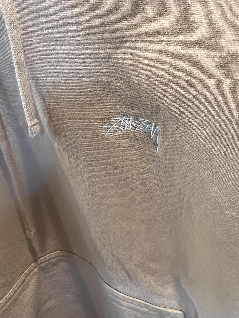 Stussy Cursive Logo Hoodie Washed 3x Very Clean - Depop