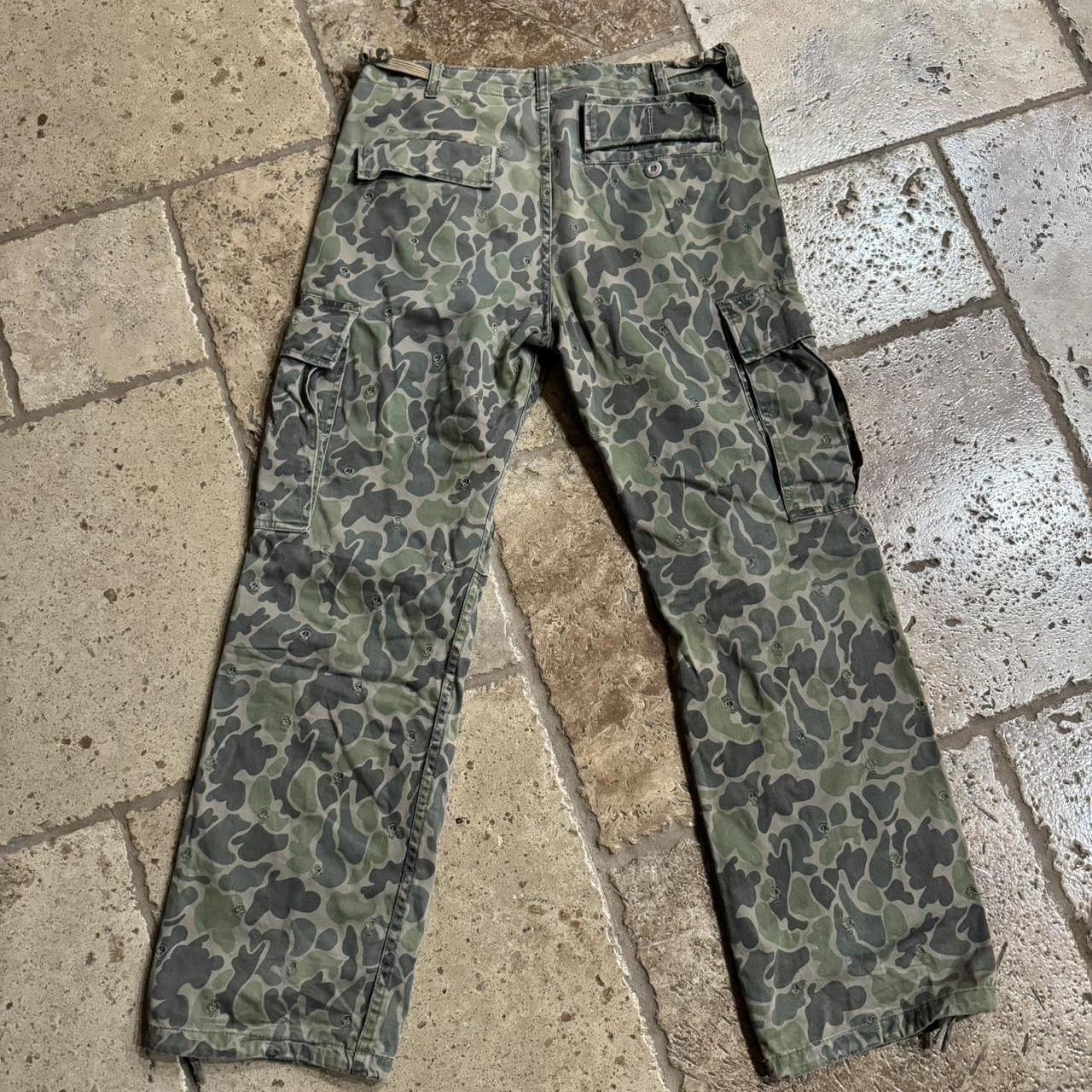 Stussy STUSSY Skull Embroidery Pattern Camouflage Cargo Pants | Grailed