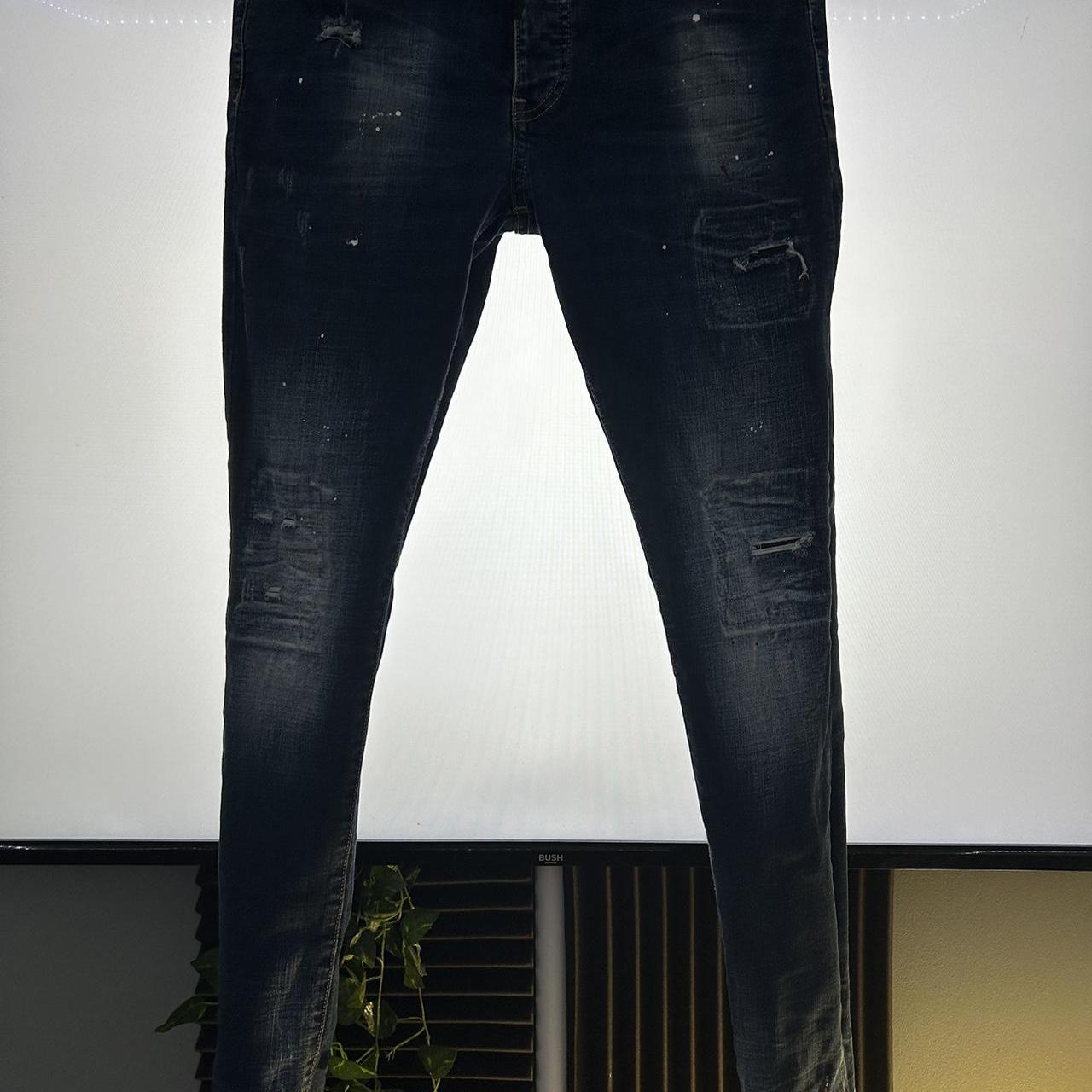 Alessandro Zavetti Paint Splatter Jeans