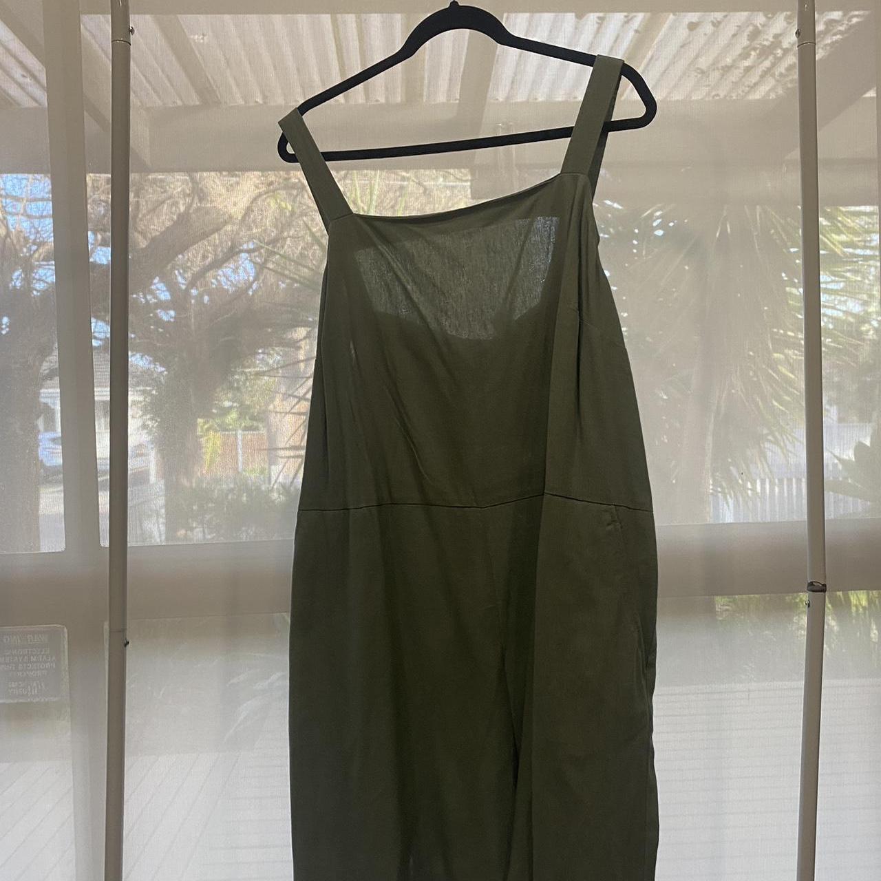 Kmart playsuit jumpsuit. Size 20. Muted khaki green. Depop