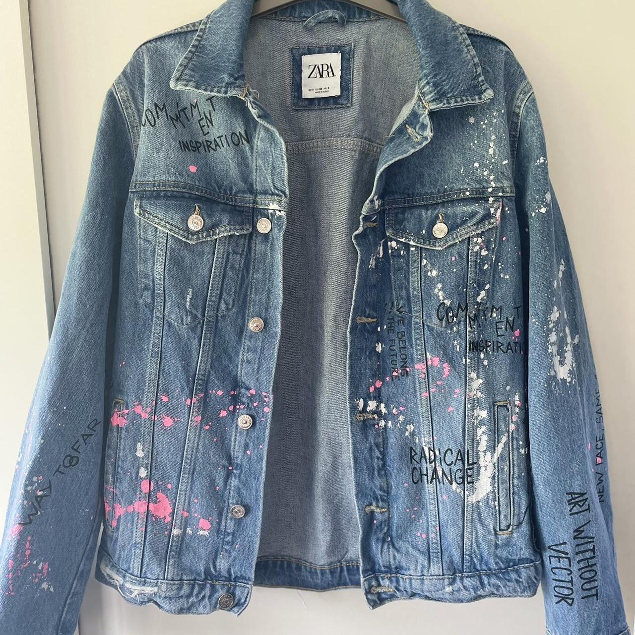 Trucker Jacket Denim Mens Zara Personalised Denim Jacket