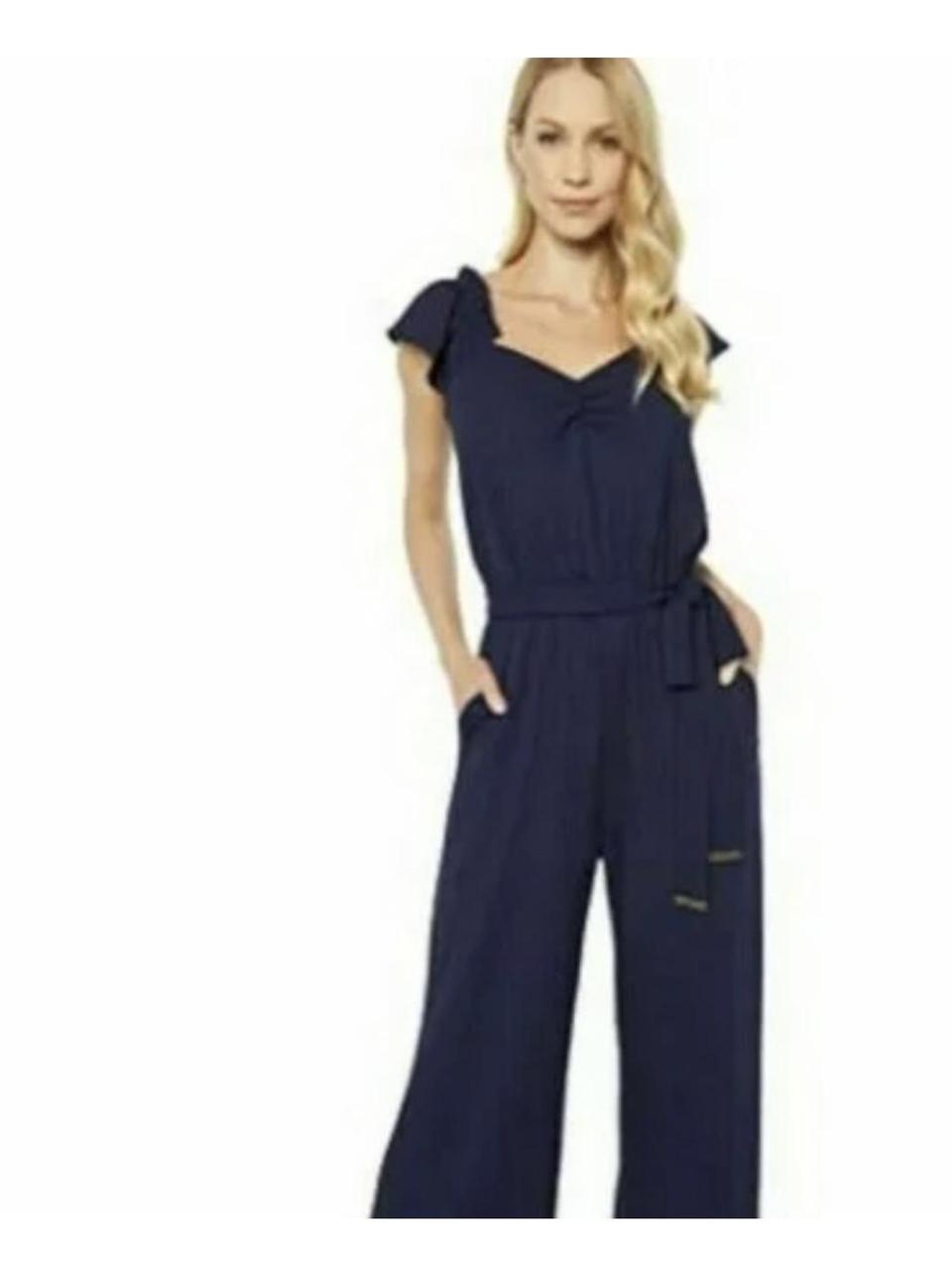 Michael kors navy blue jumpsuit online