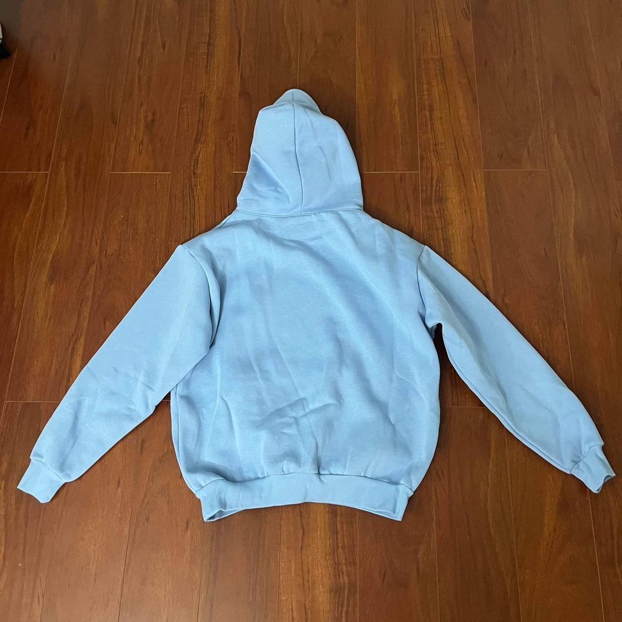 Blue spider hoodie size Medium I CANNOT SHIP!!! | Depop