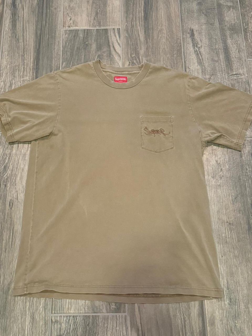 Supreme overdyed pocket tee deals