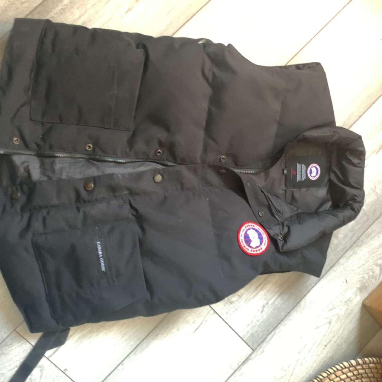 Size small men’s Canada goose gilet barley worn - Depop