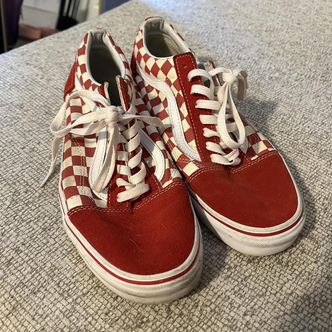 Vans Primary Check Old Skool shoe, Worn a few