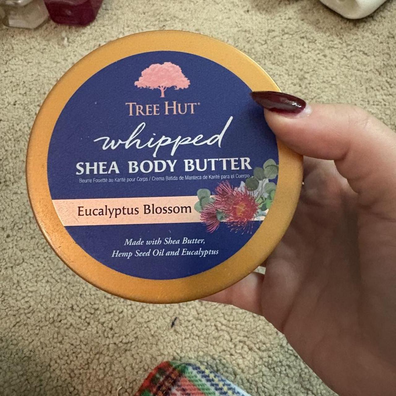 Tree hut blue and white bath and body