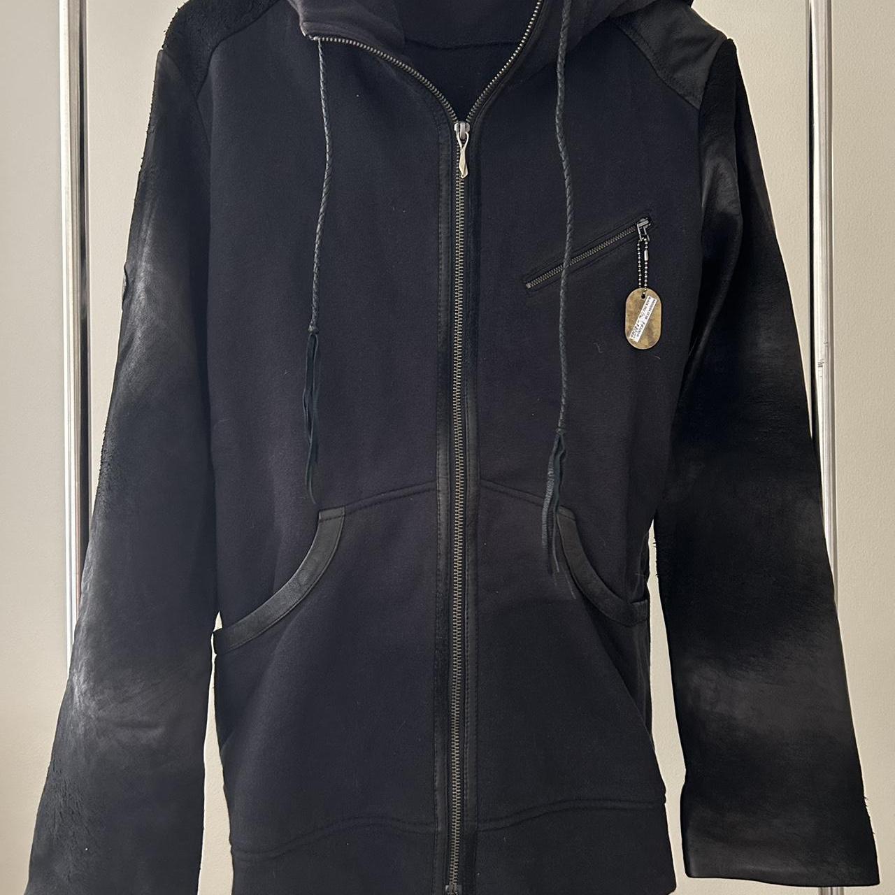 ジャケット・アウター 00s 14th addiction leather hoodie jacket 14th Addiction - 00s 14th addiction leather jacket moutonの通販 by