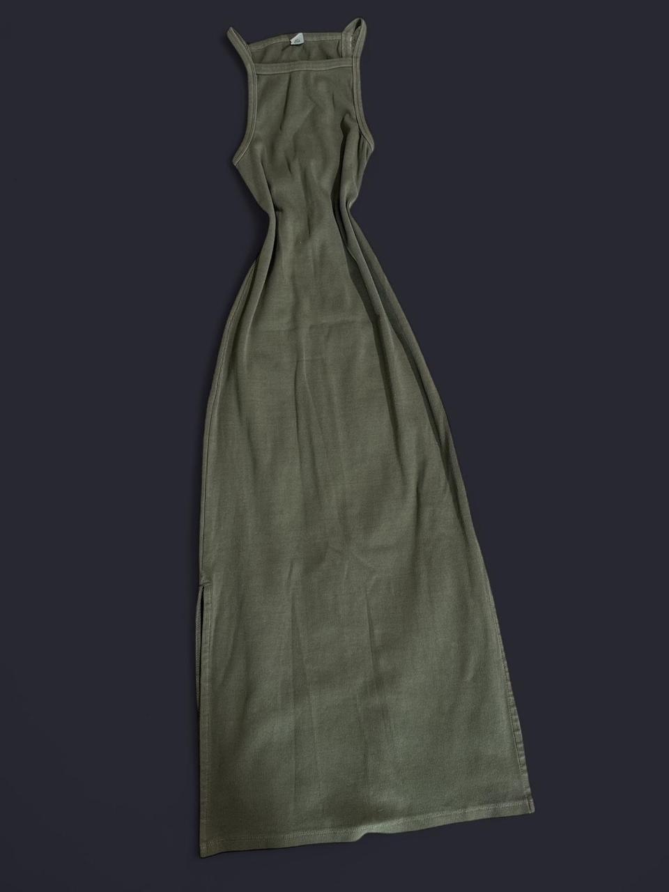 Old Navy Women's Dress - Green/Khaki - XS – Army green maxi dress #maxidress