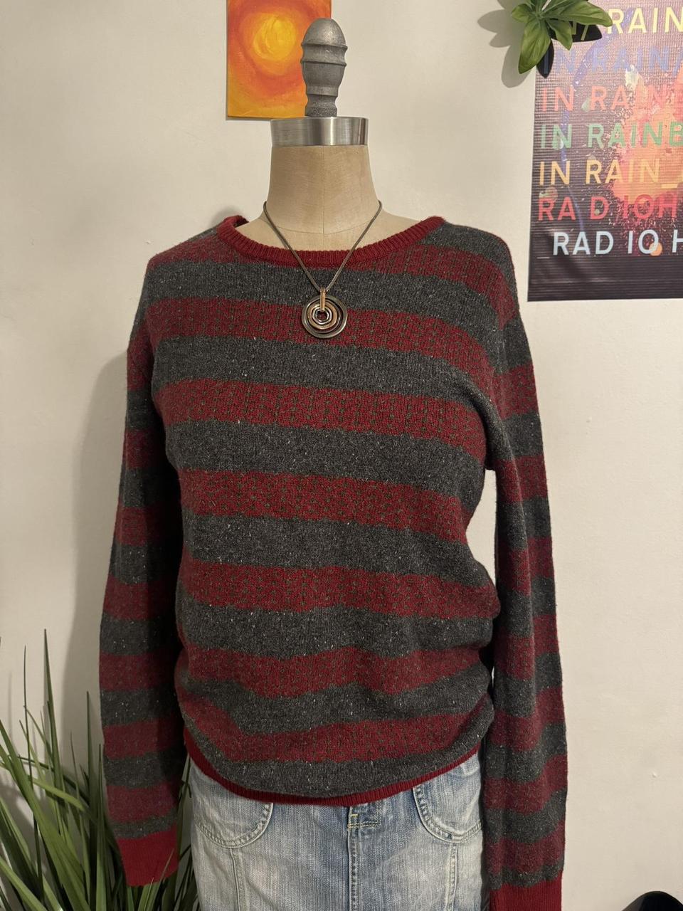 Aeropostale Women's Sweater Red/Multi S – Aeropostale Red and