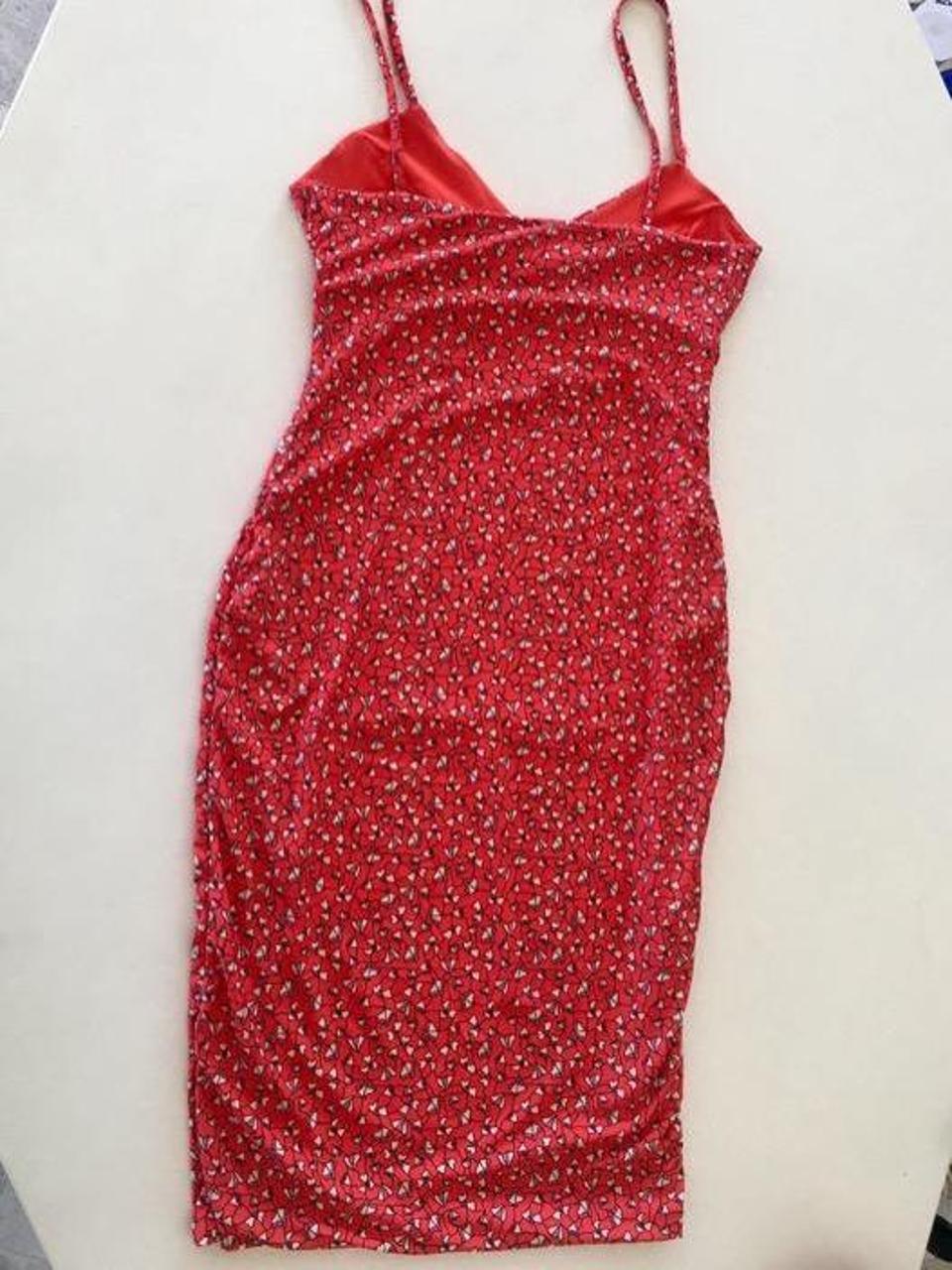 Kookai Red Confetti Dress Size 1 (68) Excellent... Depop