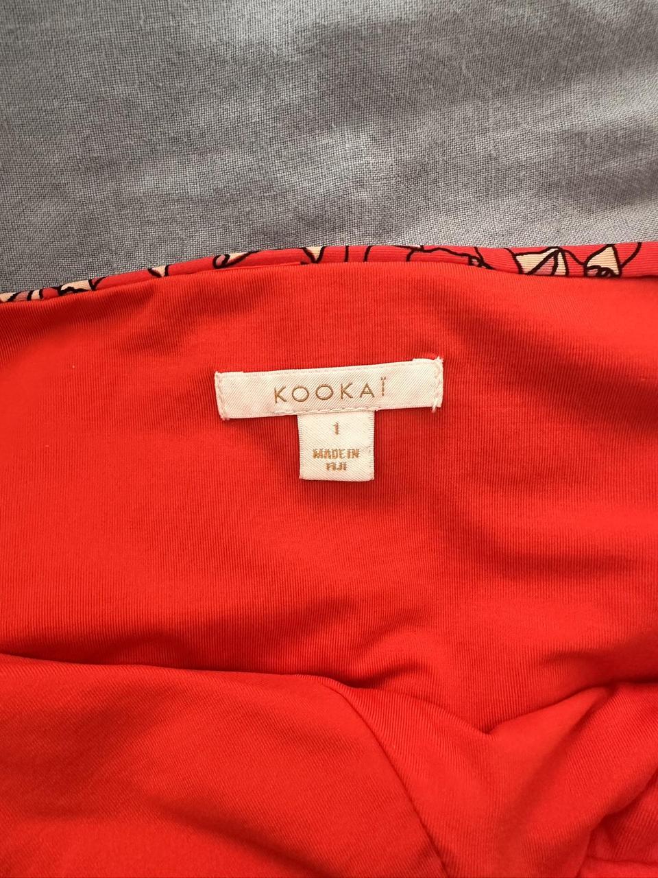 Kookai Red Confetti Dress Size 1 (6-8) Excellent... - Depop