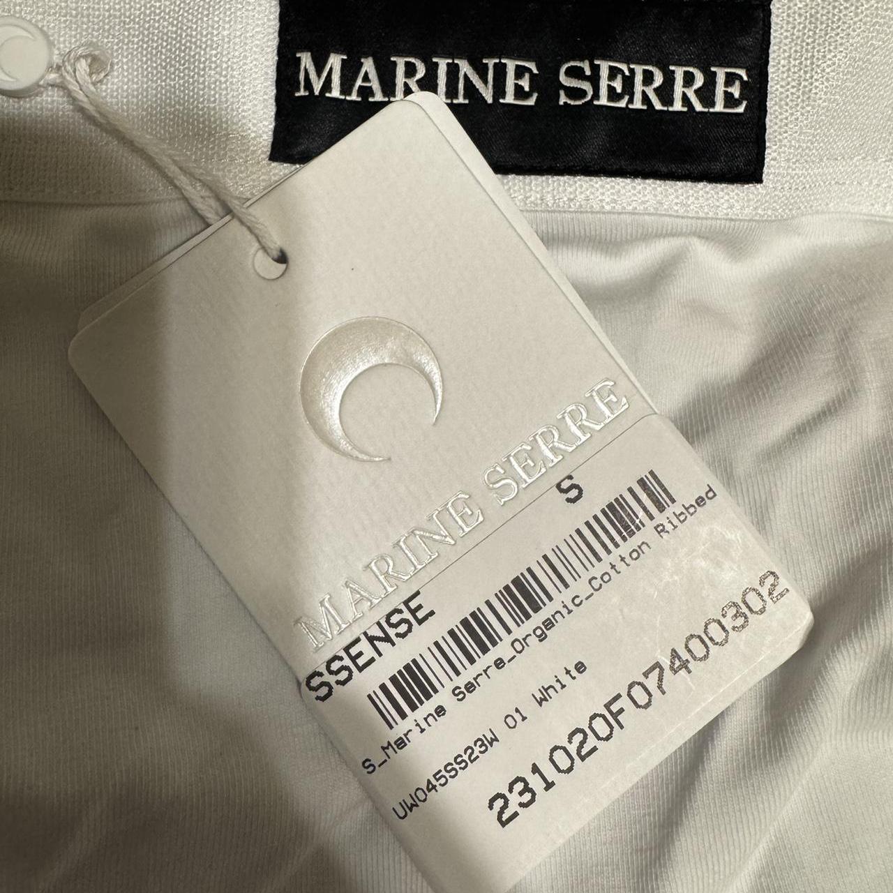 marine serre white moon bralette