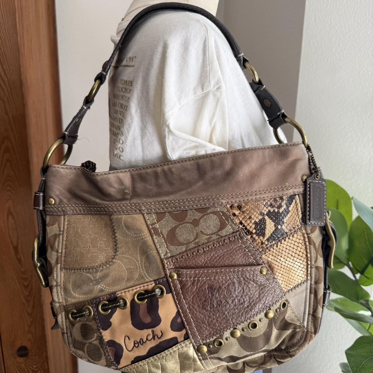 バッグ Coach Multicolor Patchwork Hobo Ltd Rare Vintage COACH Y2K Multicolor Patchwork Hobo | Mercari