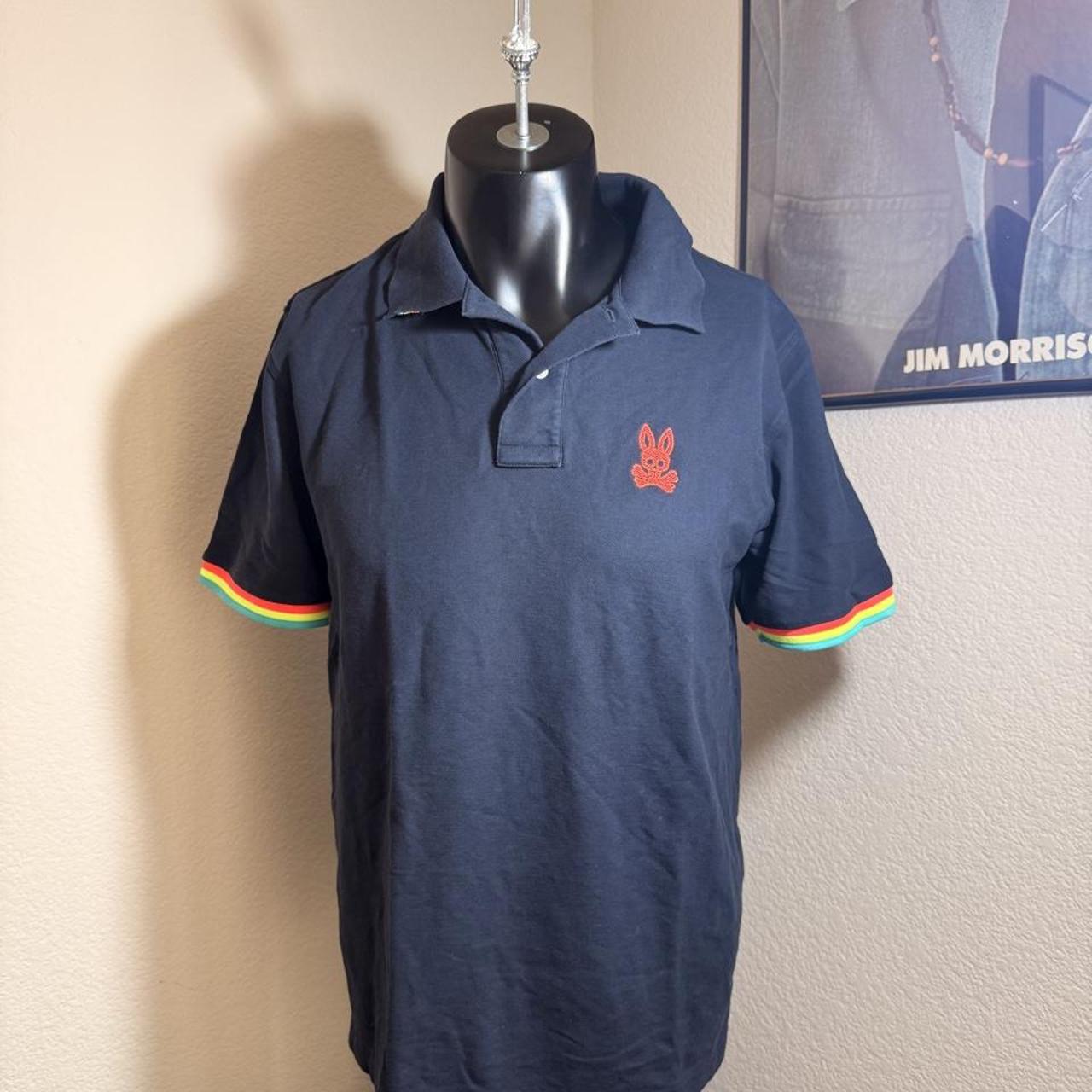 Psycho bunny men's navy and blue polo shirts