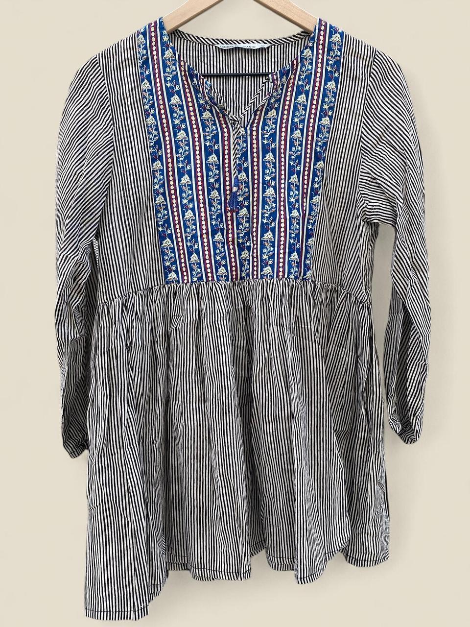 Women's Blouse - Multi/Grey - S – Generation Basi… - image 1