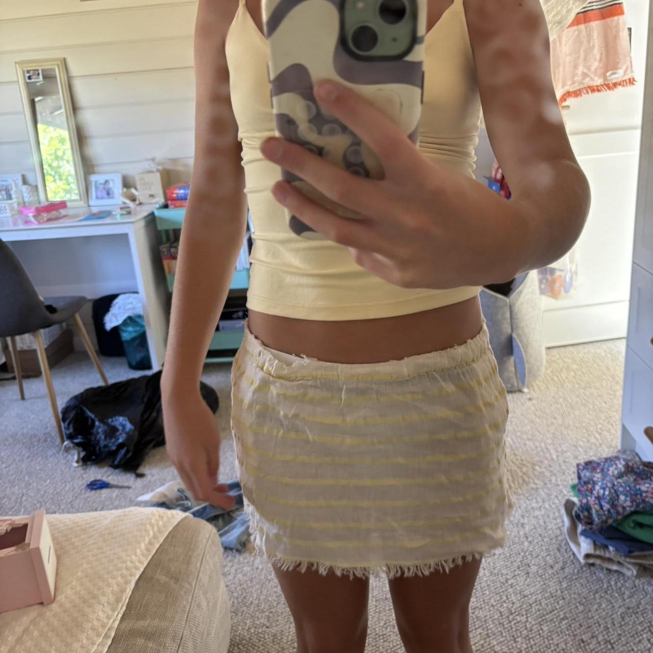 xxs mini skirt bikini cover up great condition. Tags... | Depop