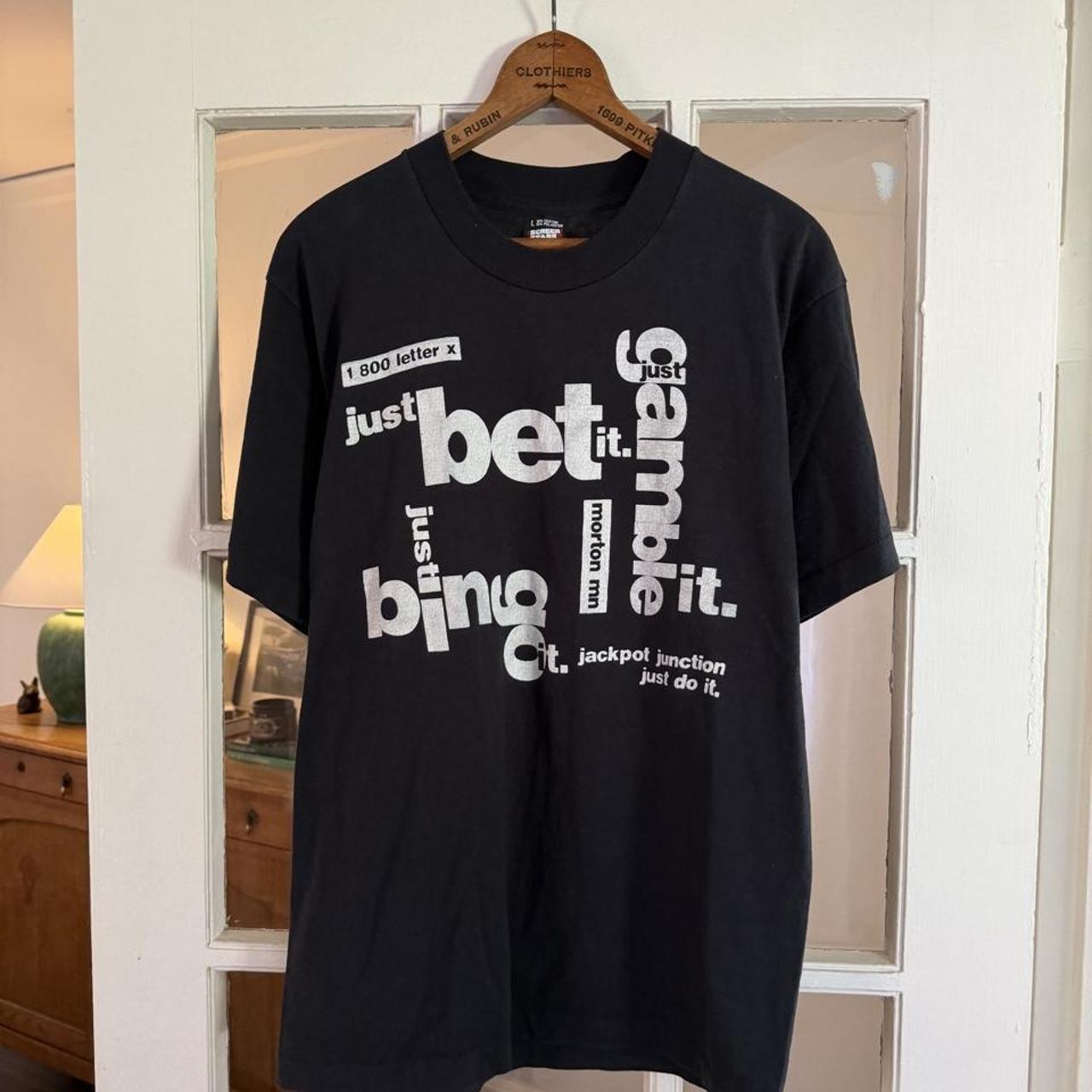 Screen stars men's black t-shirt