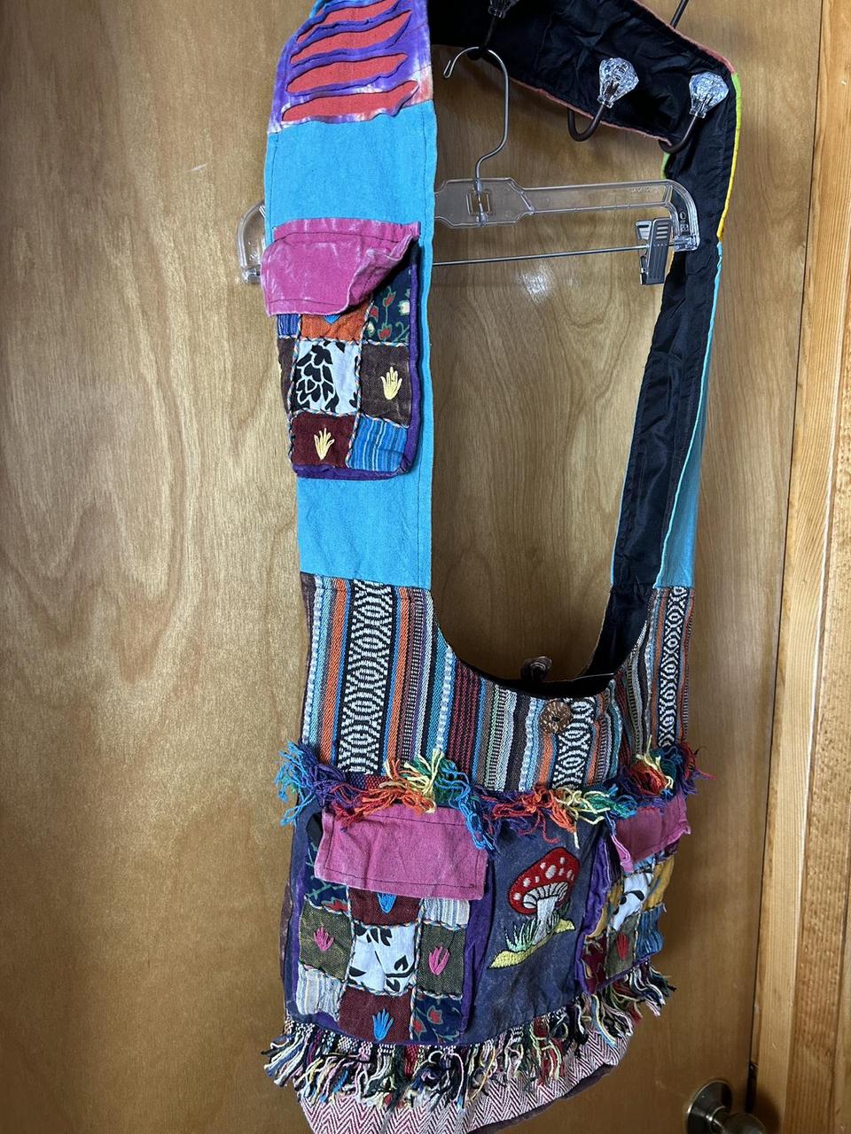 Women's Bag - Multi – Slouch bag Mushroom patchwo… - image 2