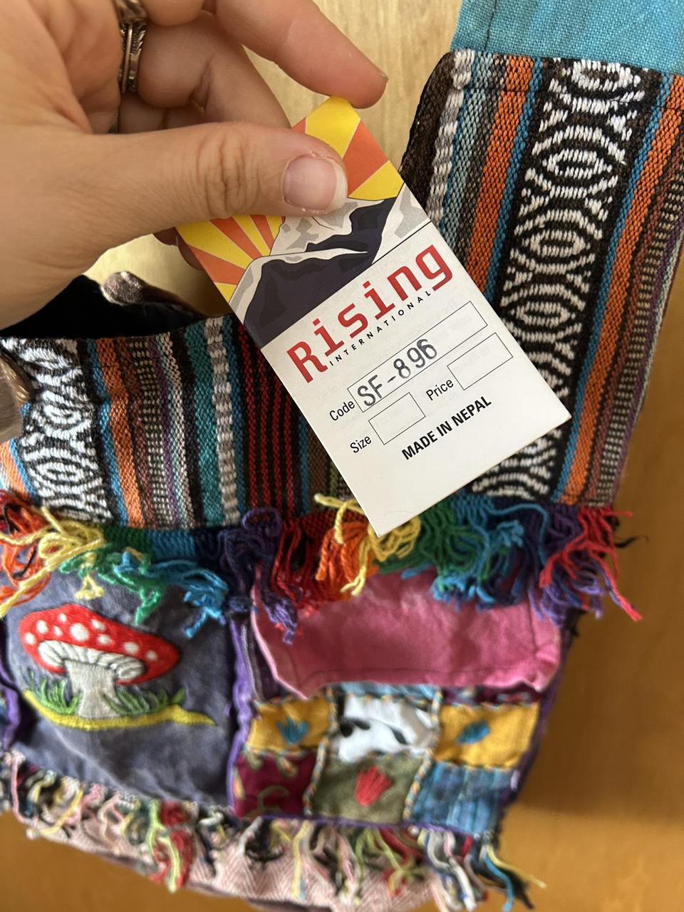 Women's Bag - Multi – Slouch bag Mushroom patchwo… - image 4