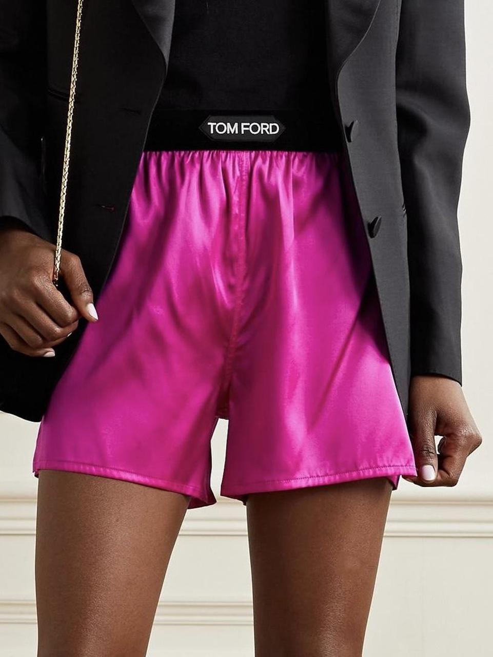 Tom Ford satin shorts, worn once (rrp £185)  - Depop