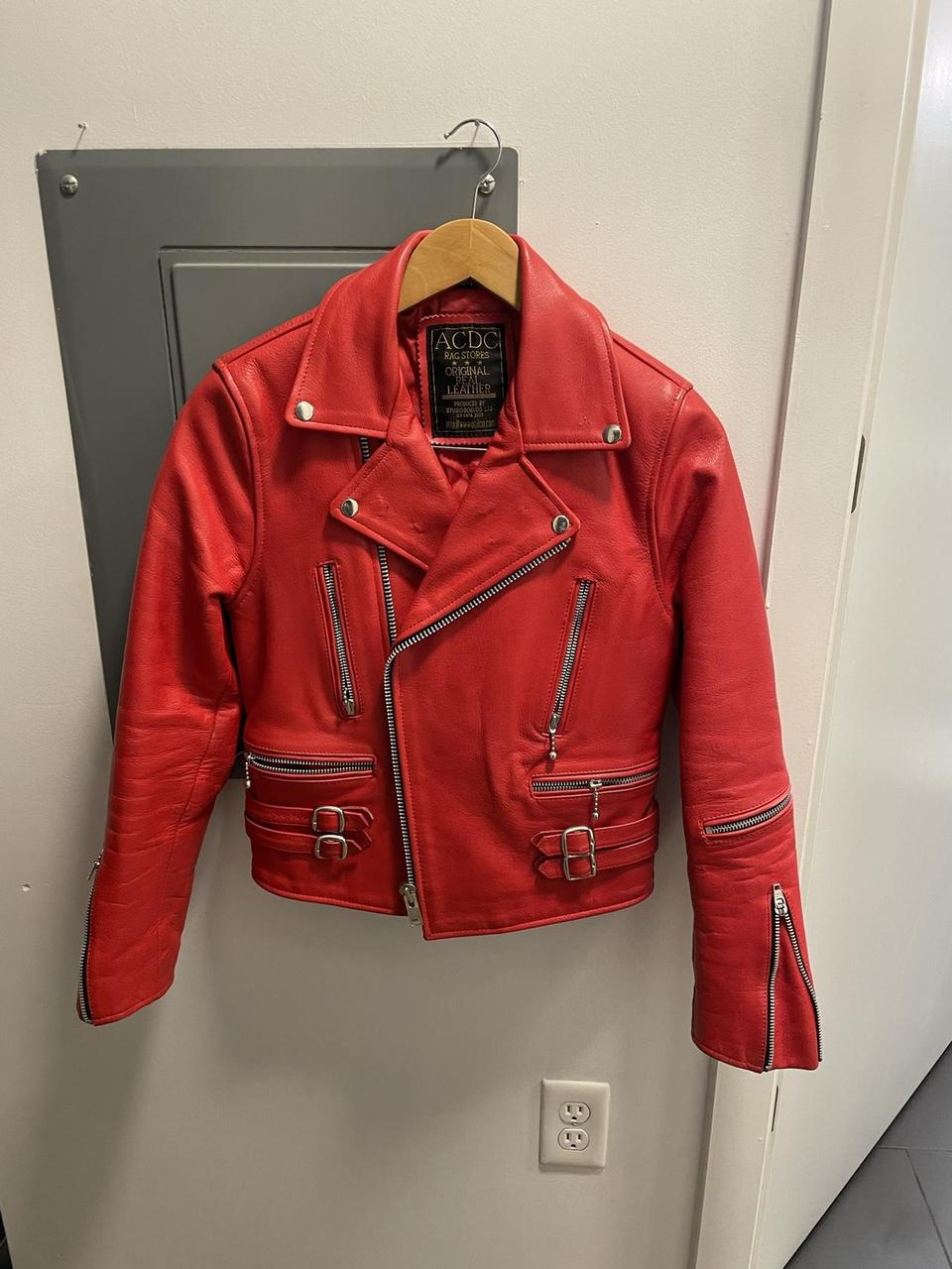 ACDC 本革 シングルライダースジャケット 32 ACDC シングル ライダース