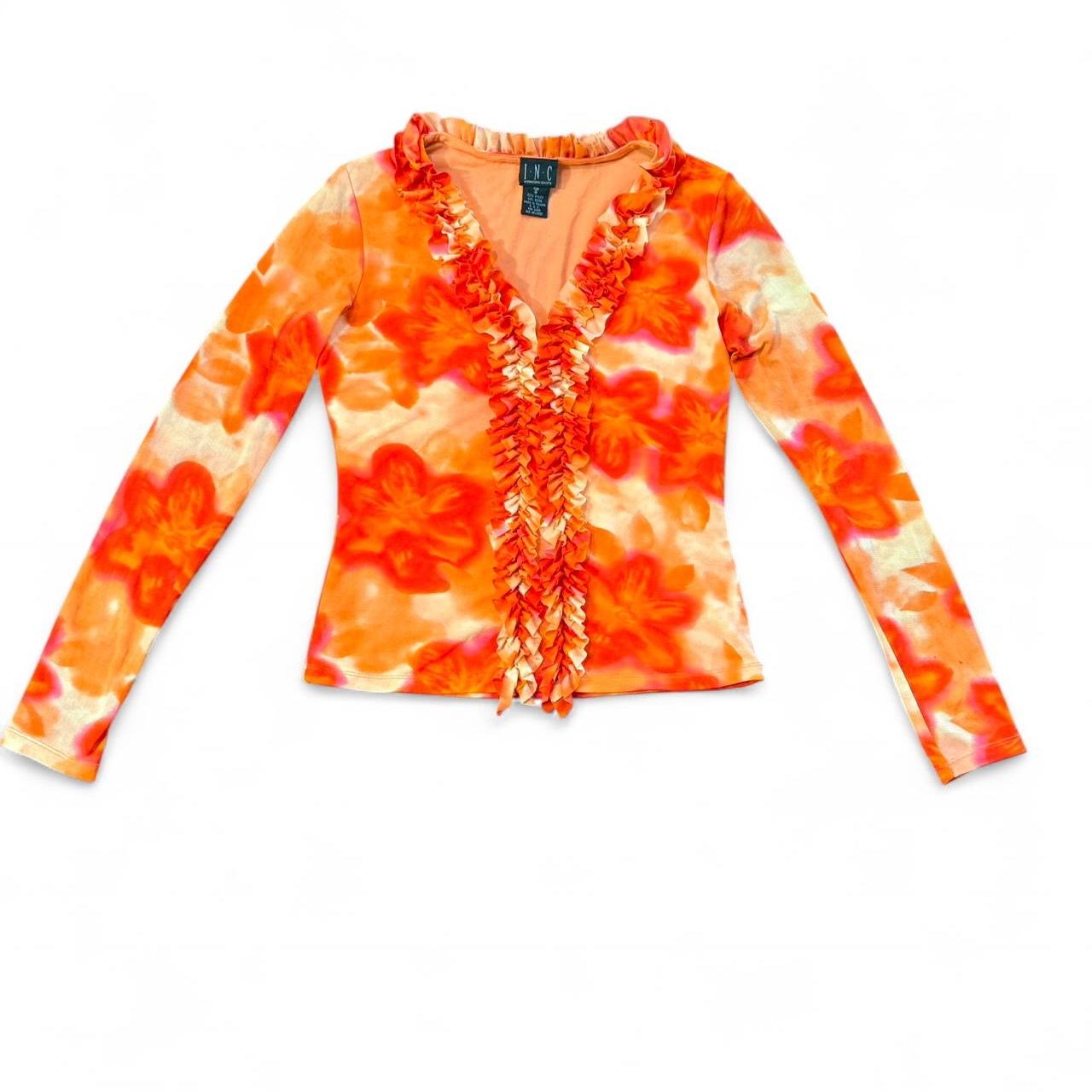 【hippiedippy】flower embo sk Deadstock Vintage Y2k Pochacco Hibiscus Flower Print | Depop