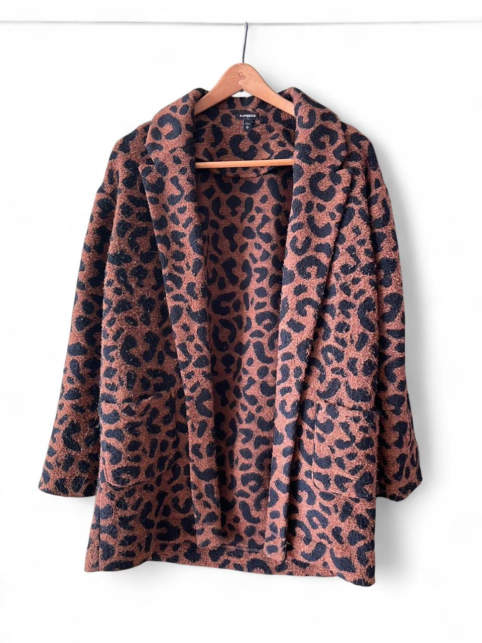 Express Women's Jacket - Brown/Multi - XS – Leopa… - image 1
