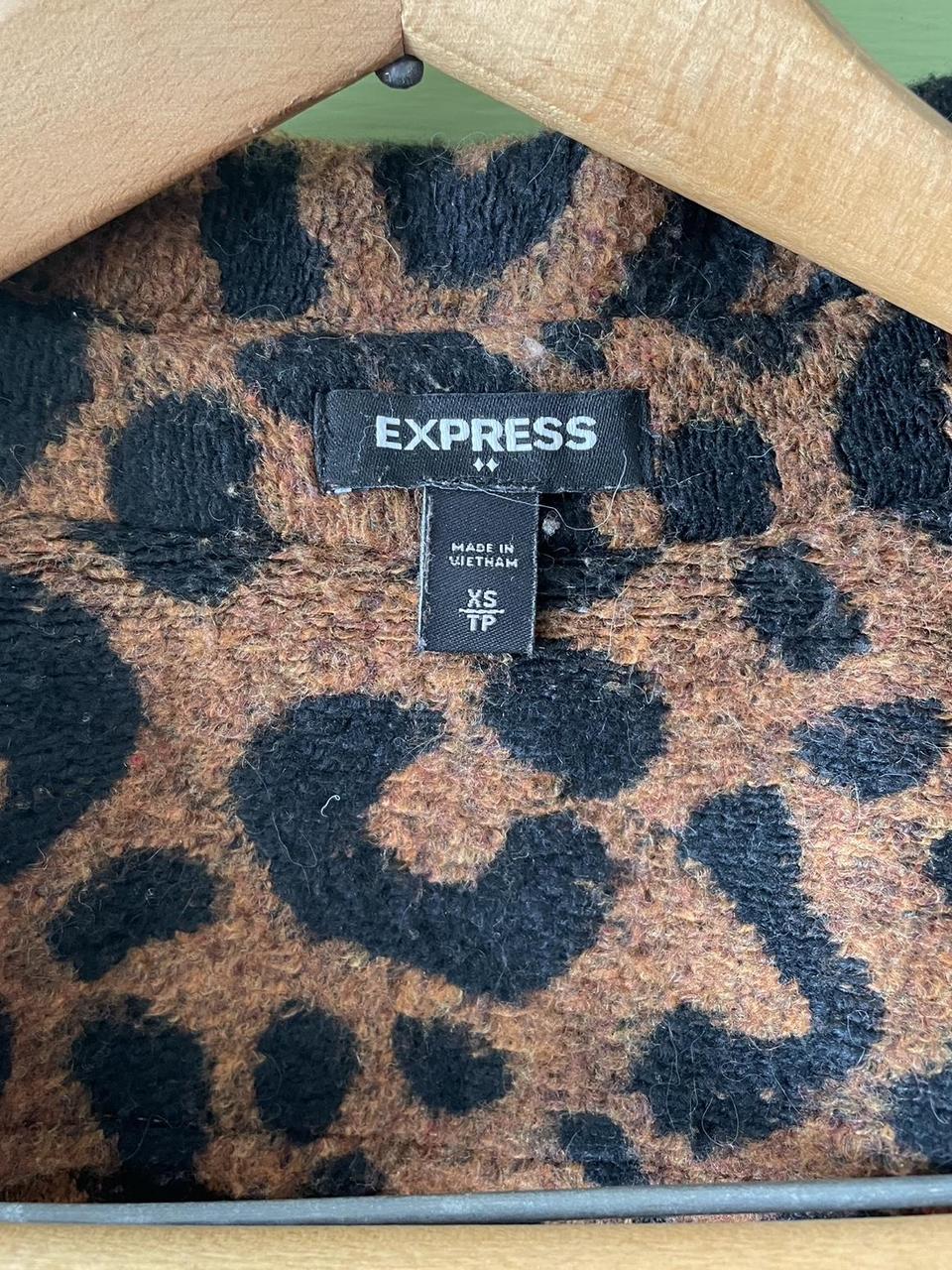 Express Women's Jacket - Brown/Multi - XS – Leopa… - image 4