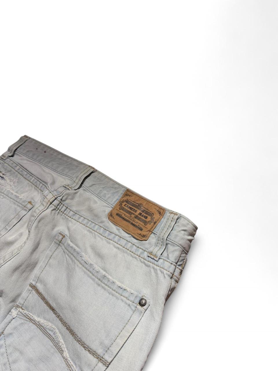 Express Women's Low rise Distressed Jeans - Blue/… - image 5