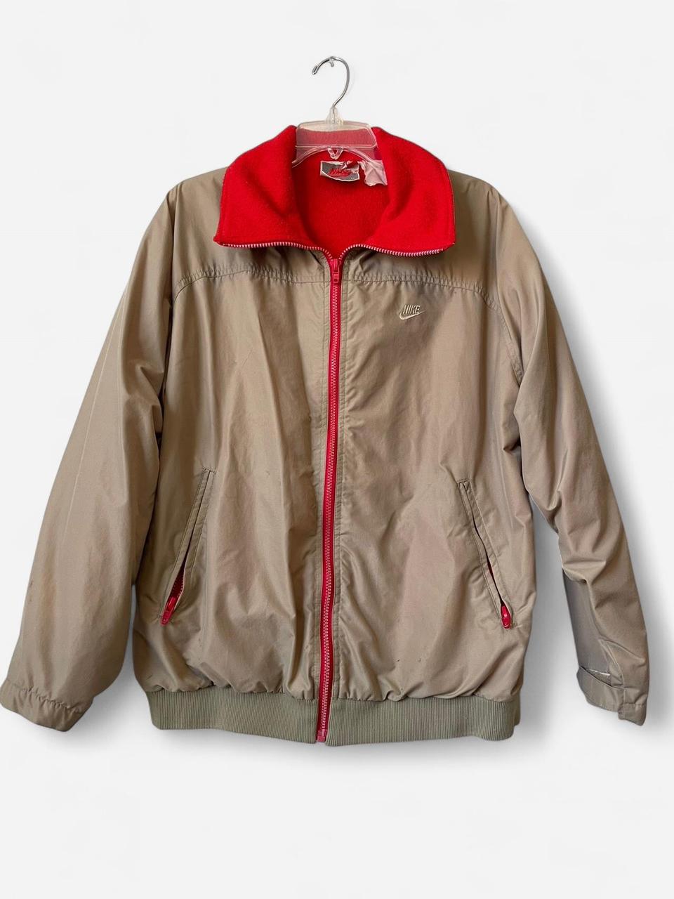 Nike Men's Bomber Jacket Tan/Cream M – Vintage 80s-90s Nike