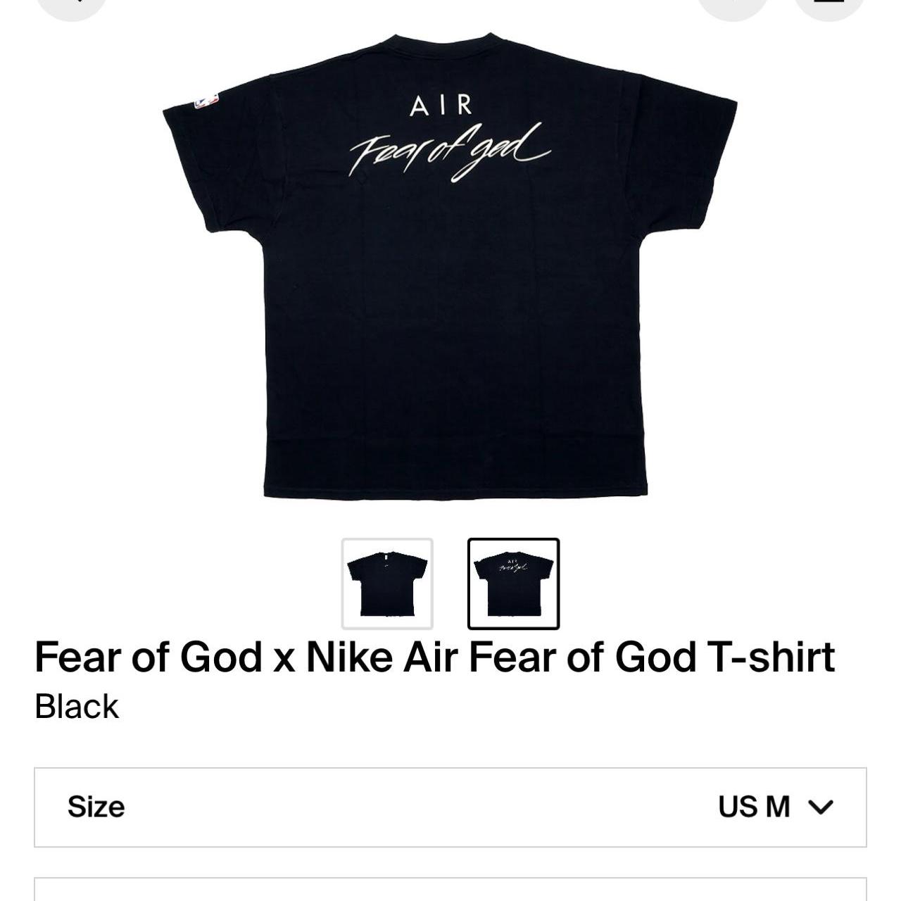 Air fear of god shirt best sale