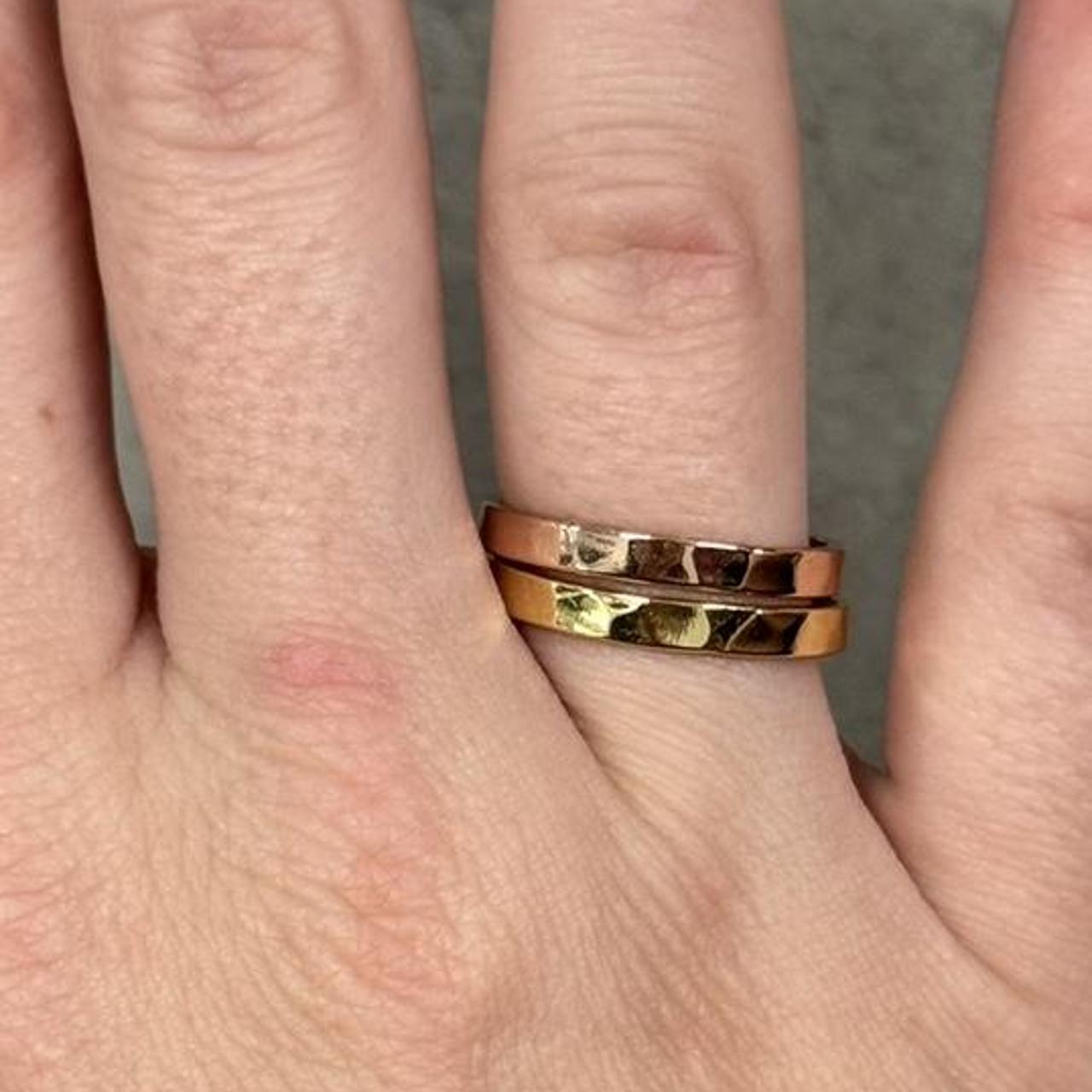 Women's Ring - Gold/Multi – Stackable rings in co… - image 2