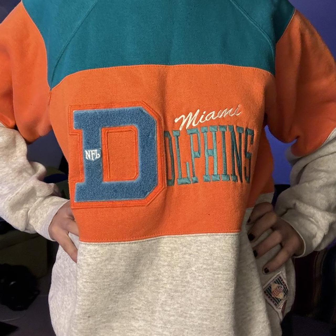 Vintage Miami Dolphins Starter Double Hood Football Sweatshirt