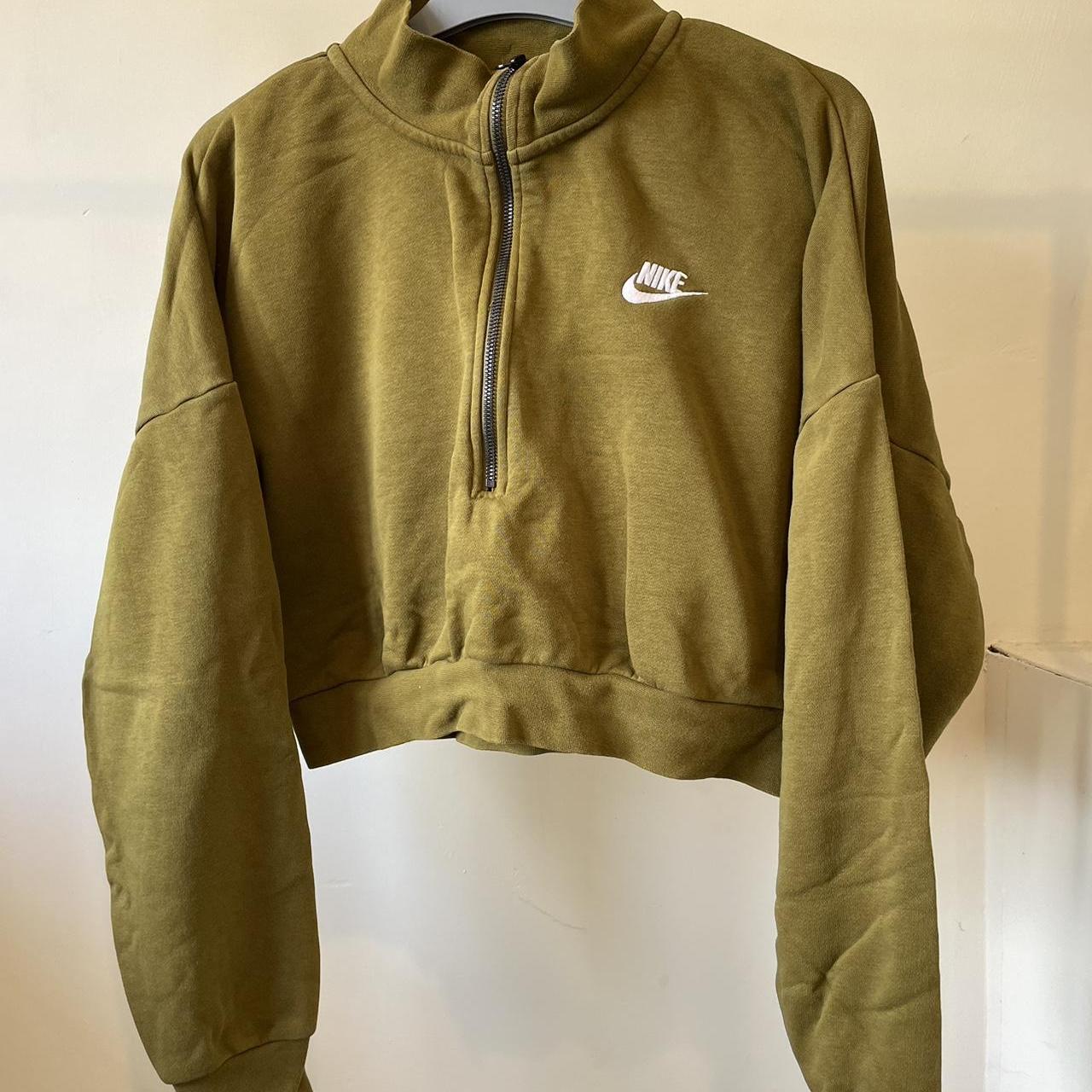 khaki nike jumper womens