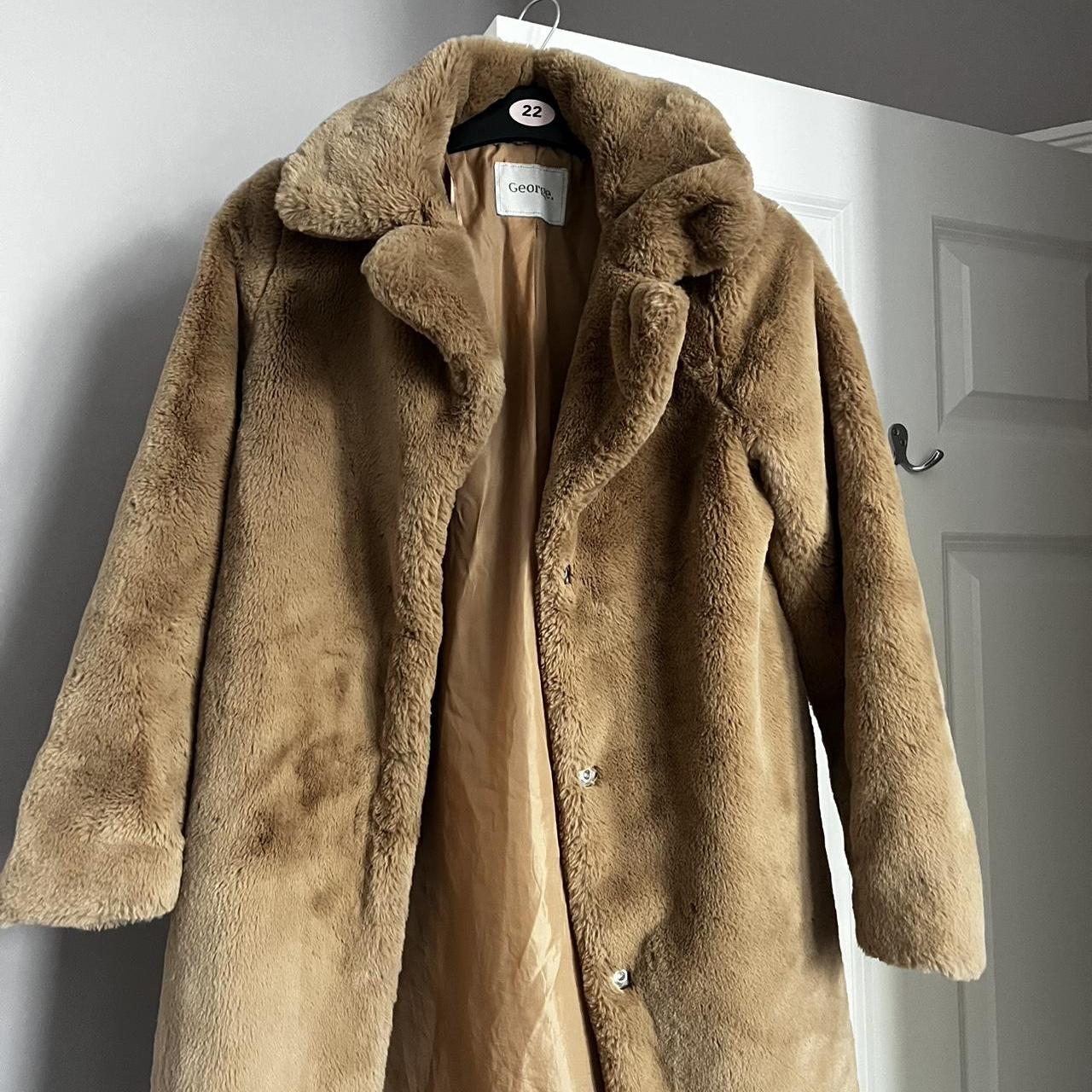 George teddy long line coat Only wore a few... - Depop