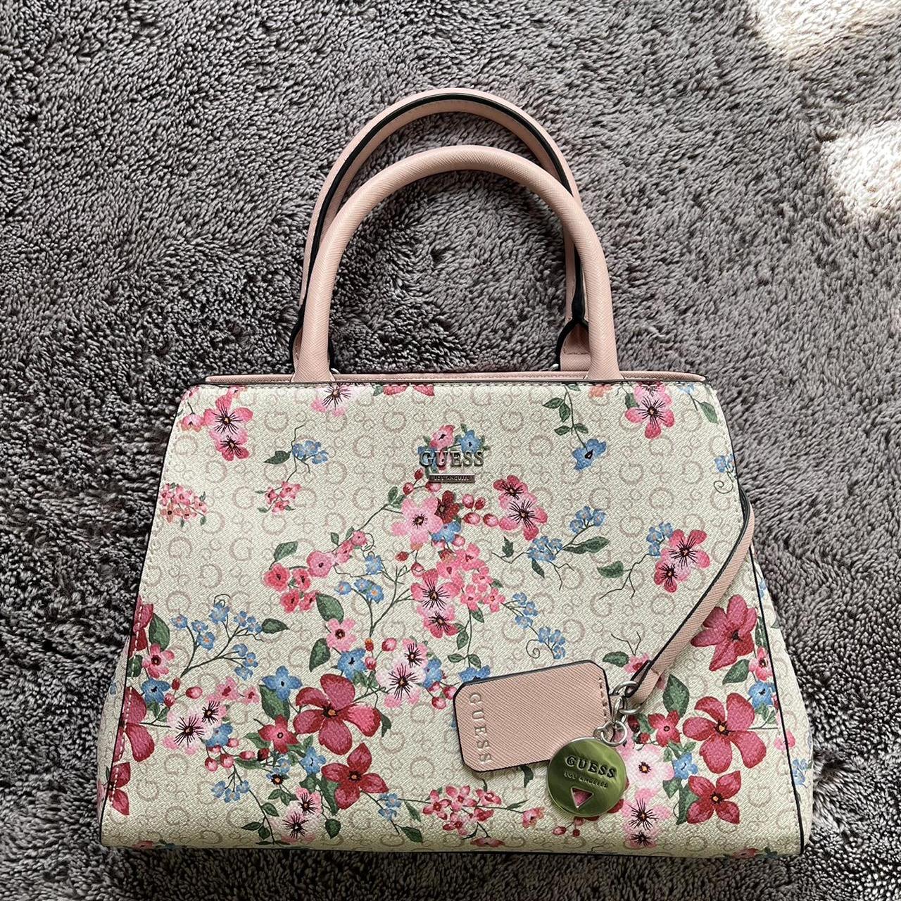 Guess Floral Handbag This versatile bag can be both Depop