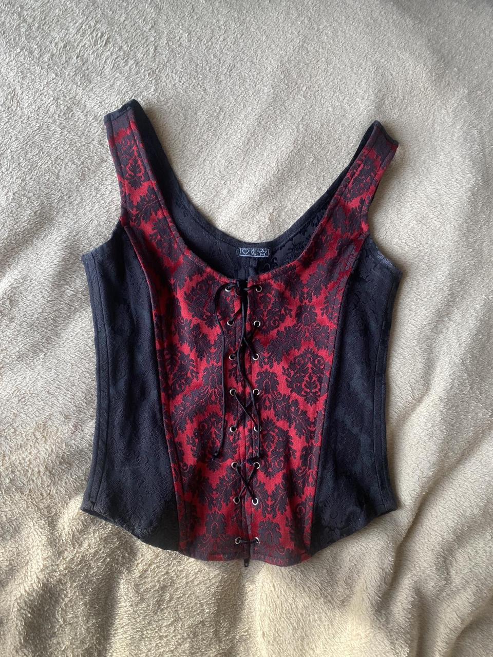 Women's Corset - Black/Red - M – Morbid Threads 9… - image 1