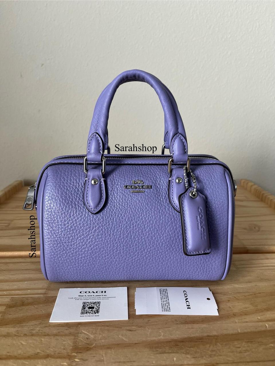 Coach on sale Purple Metallic Handbag