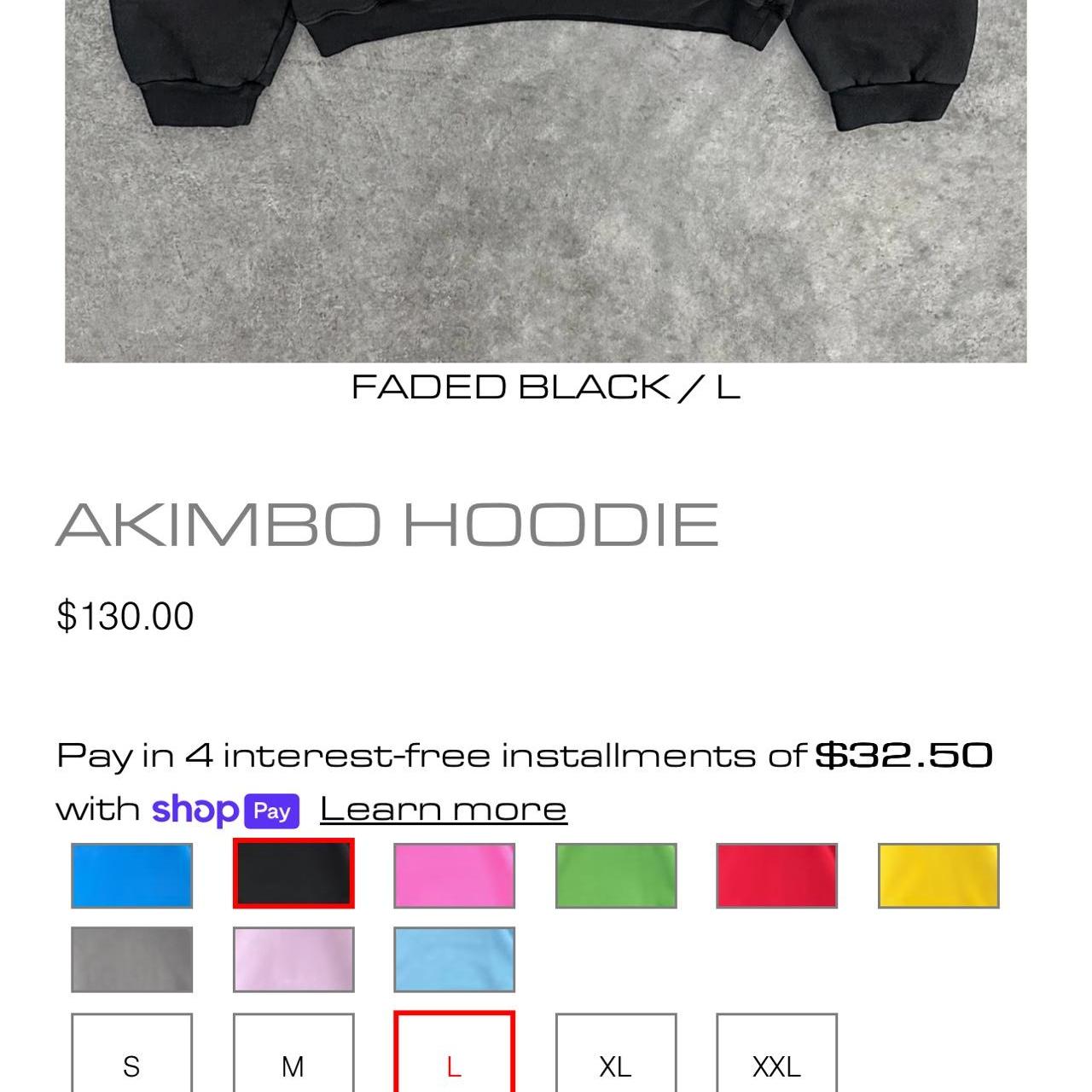 AKIMBO CLUB HOODIE - faded black color. Never worn,... - Depop