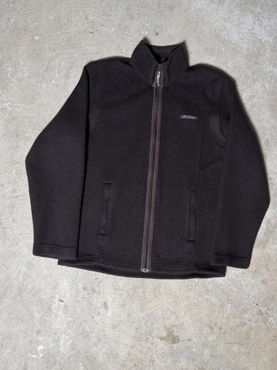 Merrell Men's Jacket - Brown - M – Vintage Merrell Hiking Fleece Zip Up Jacket …