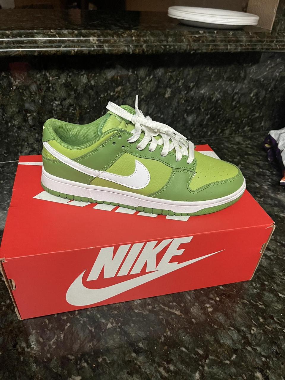 Chlorophyll green dunks!! Size: 10 #dunks #nike - Depop