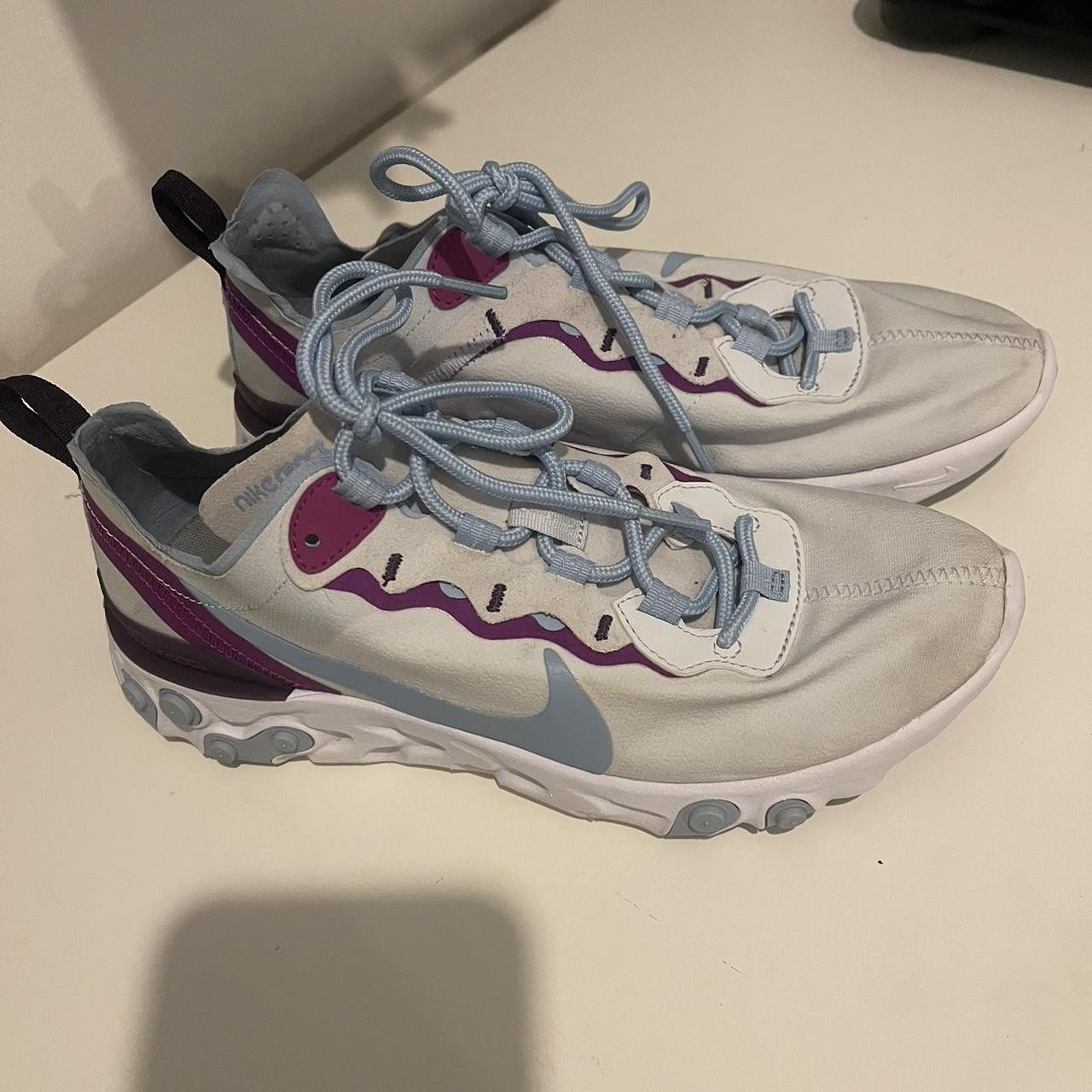 womens black react trainers